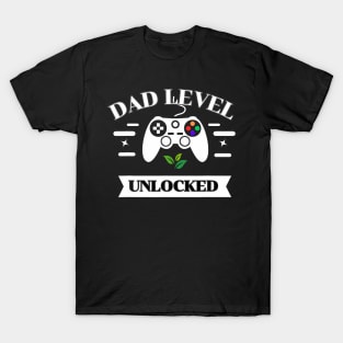 Dad Level Unlocked New Dad Father Pregnancy T-Shirt